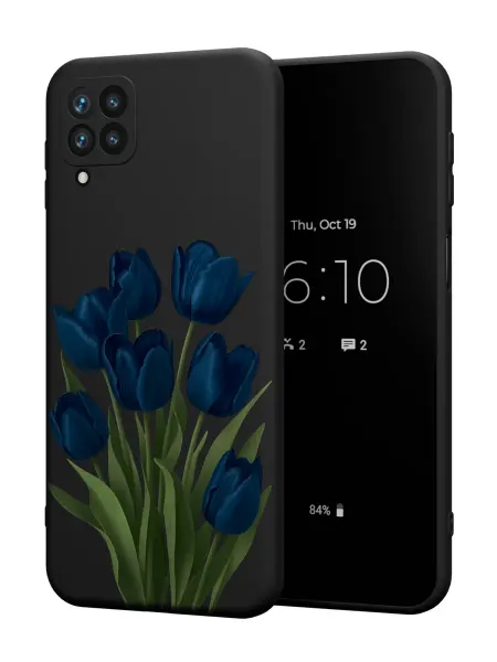 FACTORIA Чехол на Samsung A12 с принтом Тюльпаны