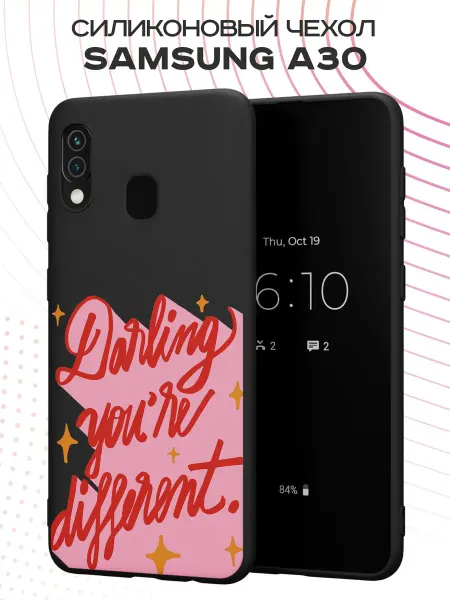FACTORIA Чехол на Samsung A30 и A20 с принтом Надпись