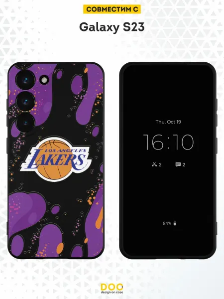 DesignOnCase Чехол на Samsung S23 с принтом Lakers