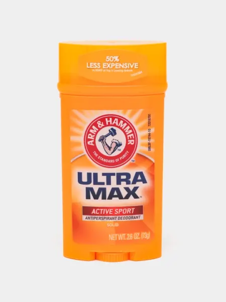 Дезодорант-антиперспирант Ultra Max Arm & Hammer, твердый, свежий пудровый аромат, 73 г