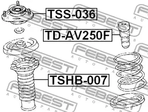FEBEST отбойник амортизатора td-av250f