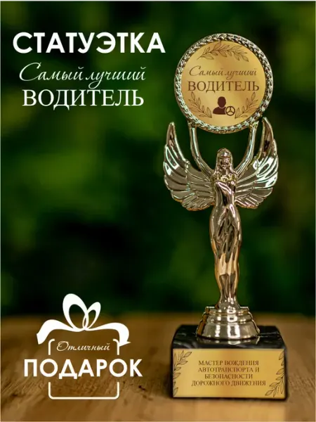 Нина Статуэтка подарочная лучший водитель оригинальный сувенир
