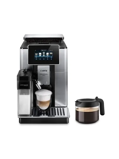 DeLonghi Автоматическая кофемашина ECAM610.75.MB, серебристый, черный матовый