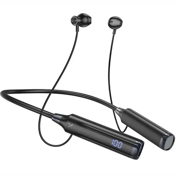 Bluetooth наушники вкладыши с микрофоном Borofone BE64 с микрофоном, мобильная гарнитура, с дугой, черные