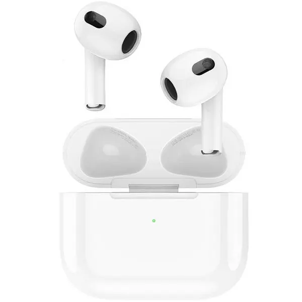 Bluetooth наушники вкладыши с микрофоном Borofone BW91 TWS, беспроводная гарнитура, белая