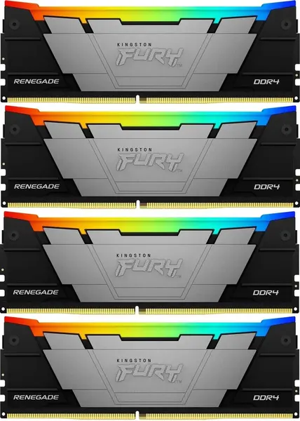 Оперативная память Kingston KF432C16RB2AK4/32, 4x8Gb, DDR4, 32Gb, черный