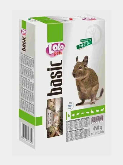 Lolo Pets Basic корм для дегу, 450 г