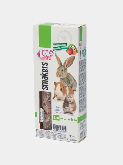 Лакомства Lolo Pets Smakers, для грызунов, 90 г