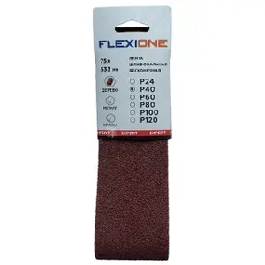 Лента шлифовальная Flexione Expert, 75х533 мм, P40, 3 шт