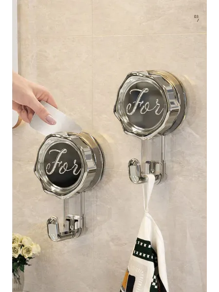 K&K Крючок для ванной прозрачный
