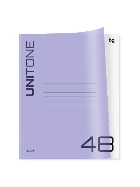 BG Тетрадь 48л. А5, клетка "UniTone. Neon"