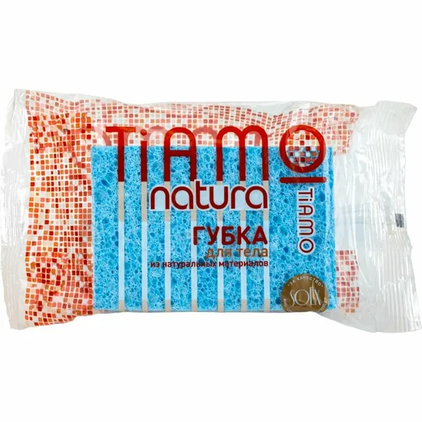 Губка для тела TIAMO Natura ОРИГИНАЛ целлюлоза 7688