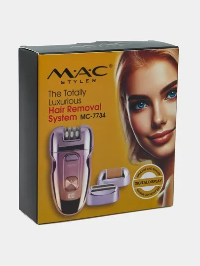 MAC styler MC-7722, 7725, 7728, 7732, 7736 беспроводной эпилятор для тела, женский