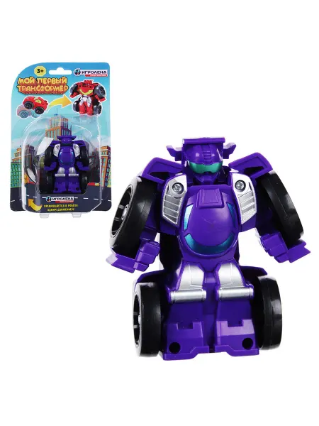 ИГРОЛЕНД Игрушка робот трансформирующийся, ABS, 7х7х4см