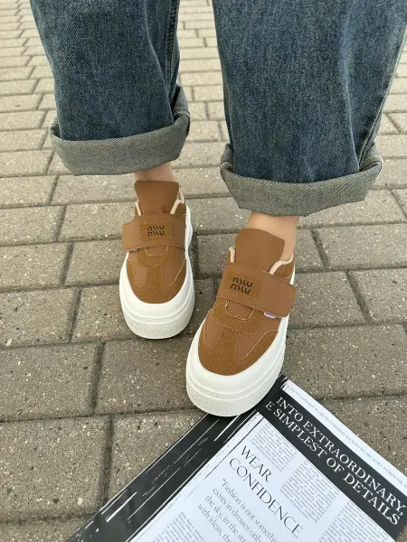 ElmirLuxe Кроссовки кеды на липучке