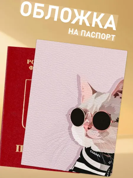 NOOTO обложка на паспорт кот