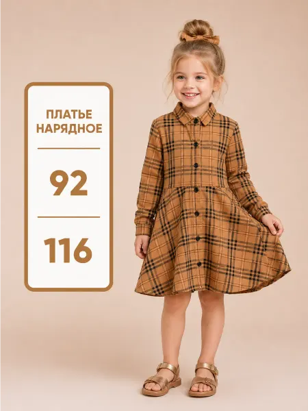 Bonito kids Платье в клетку