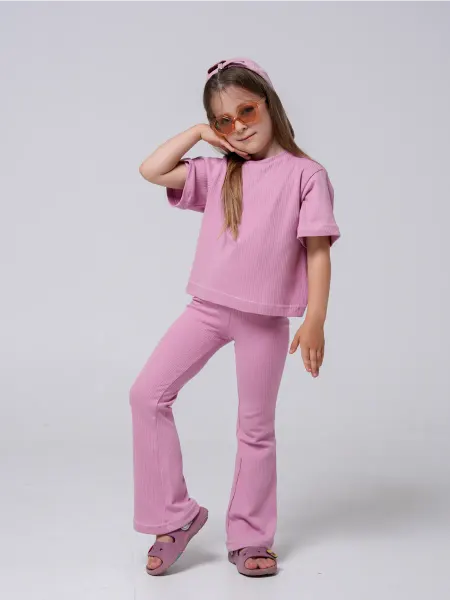NOT ONLY FABRIC Костюм футболка и лосины клеш детский