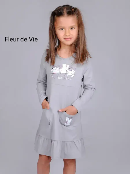 Fleur de Vie Платье детское трикотажное в садик