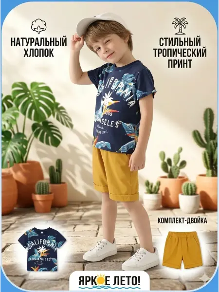 D.A.R.Kids Футболка и шорты для мальчика