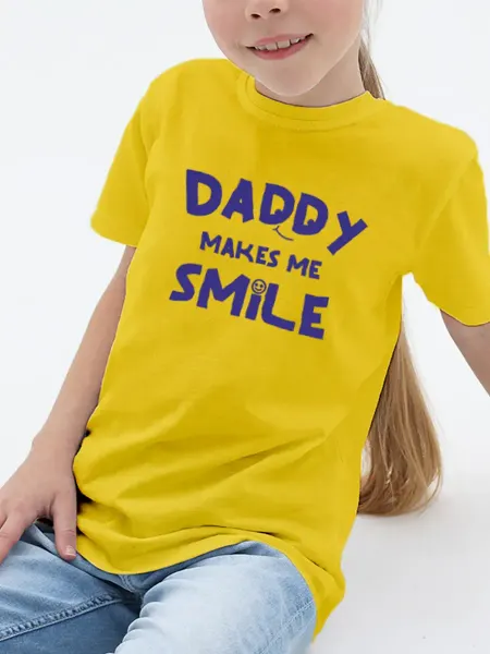 КОМБО ДРОП Футболка детская с принтом daddy makes me smile