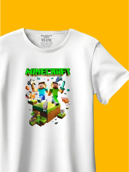 Высшая Лига Футболка майнкрафт