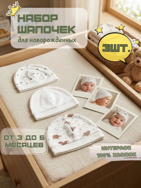 BABYWAY Шапочки для новорожденных