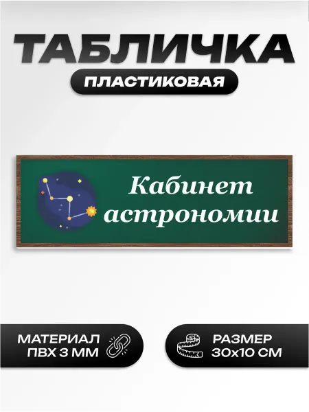 Пиксель Плэйс Таблички Табличка школьная для кабинета астрономия