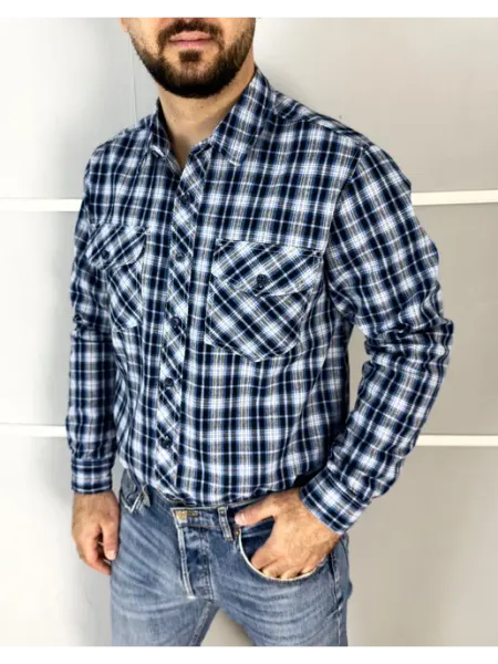 Haka Fashion Рубашка в клетку с длинным рукавом
