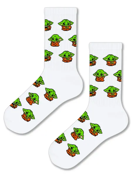 Pattern Socks Носки с принтом Бейби Йода