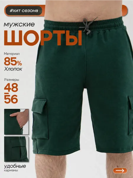 Шорты повседневные спортивные летние длинные