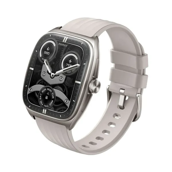 Умные часы MOMAX 1-Wear Curvex Titanium Gold