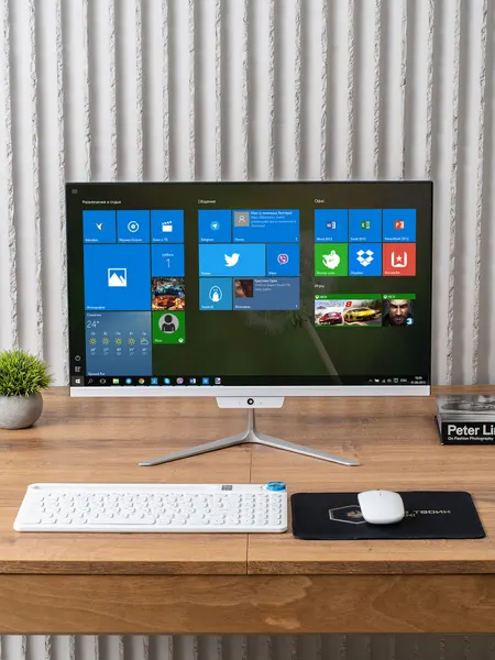 Моноблок 24 дюйма, Intel Core i7 4790, Windows 11pro, SSD 1ТБ, RAM 16ГБ, Wi-Fi/Bluetooth, белый