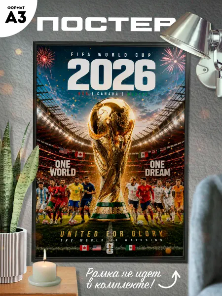 Твой постер! Постер А3 Чемпионат мира по футболу 2026