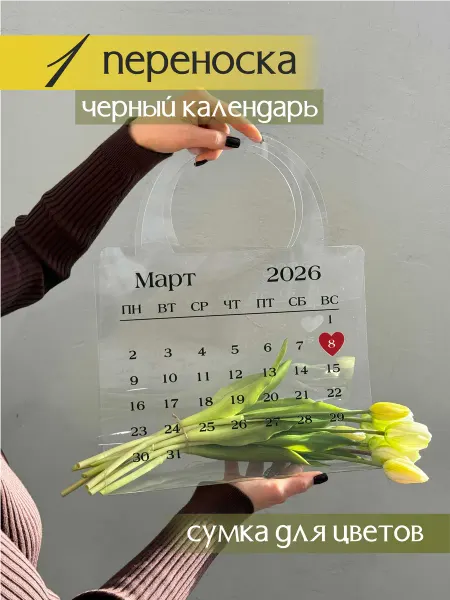 Про_ВашДень Подарочный пакет сумка на 8 марта