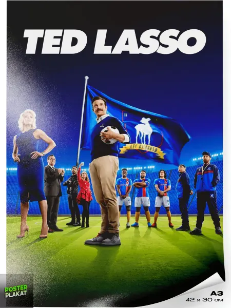 Постер Плакат Постер к сериалу ТЕД ЛАССО TED LASSO, Джейсон Судейкис