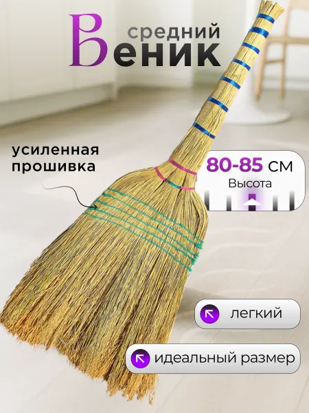 Хозяйственные товары Веник для уборки средний