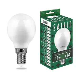 SAFFIT Лампа светодиодная SBG4511 Шарик E27 11W 230V 4000K