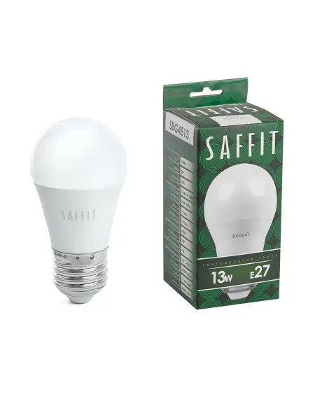 SAFFIT Лампа светодиодная SBG4513 Шарик E27 13W 230V 4000K