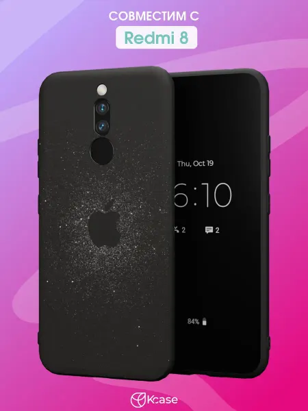 Kcase Чехол на Redmi 8 с принтом Apple
