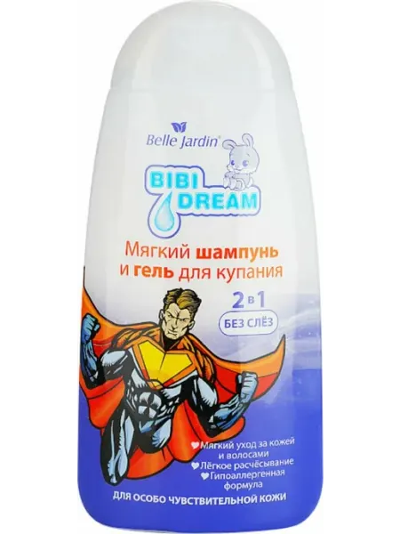 Belle jardin Шампунь и гель для волос "Bibi Dream", 2 в 1, с Экстрактом к…