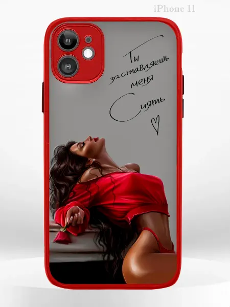 PRINTberries Чехол на iPHONE 11 с принтом фразы girl