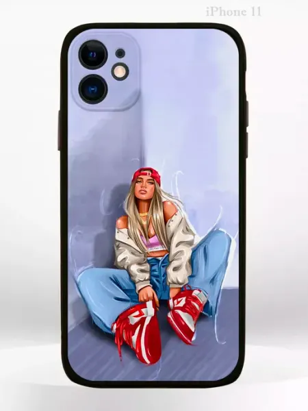 PRINTberries Чехол на iPHONE 11 с принтом girl