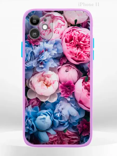 Чехол на iPHONE 11 с принтом пионы