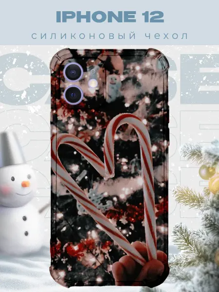 PRINTberries Новогодний чехол для телефона iPhone 12 рождество