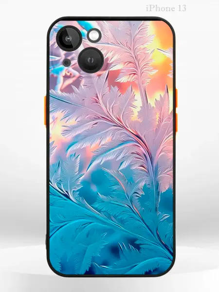 PRINTberries Чехол на iPHONE 13 с принтом новогодний hoarfrost