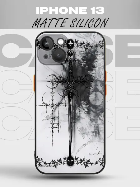 PRINTberries Черный матовый чехол на iPhone 13 Y2K pinterest