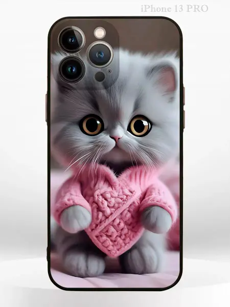 PRINTberries Чехол на IPHONE 13 Pro с принтом милый котенок
