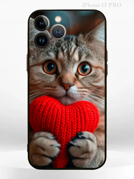 PRINTberries Чехол на IPHONE 13 Pro с принтом милый котик