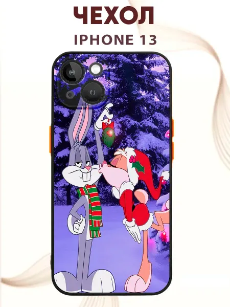 PRINTberries Чехол на IPHONE 13 с принтом багз банни
